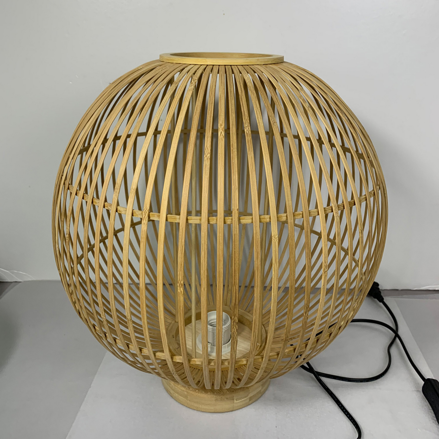 B-Ware Globo Tischleuchte Hildegard Aus Bambus ø 30 Cm Tischlampe Lampe Leuchte Spot - 9007371403578