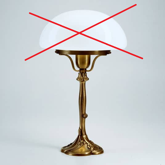 Berliner Messinglampen Tischleuchte Katharina Tischlampe Lampe SIEHE TEXT/FOTO - 4043783511628