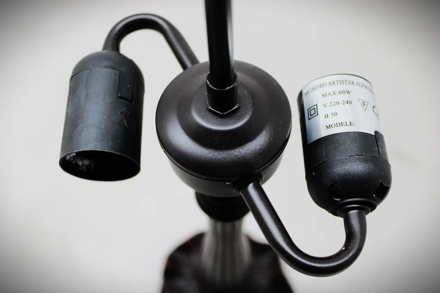 C-Ware Artistar Tischleuchte Lampe Tiffanystil Altmessing Bunt Metall Siehe Text/Foto - 1032382