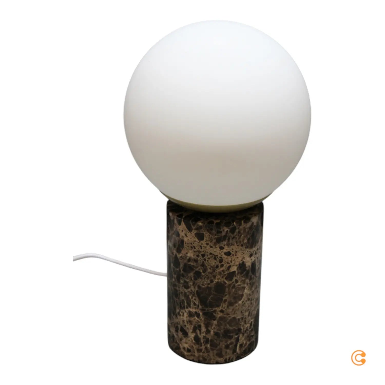 Nordlux Tischleuchte Lilly Tischlampe Tischlicht Marble Mit Marmorsockel Braun B-Ware - 5704924012303