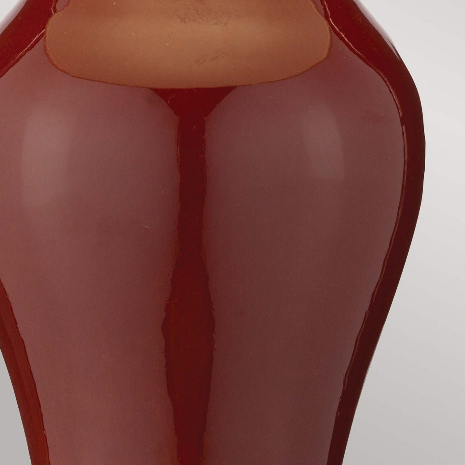 B-Ware Majin Tischleuchte Lampe Tischlampe Mit Rotem Keramikfuß Small Leuchte Spot - 5024005107453