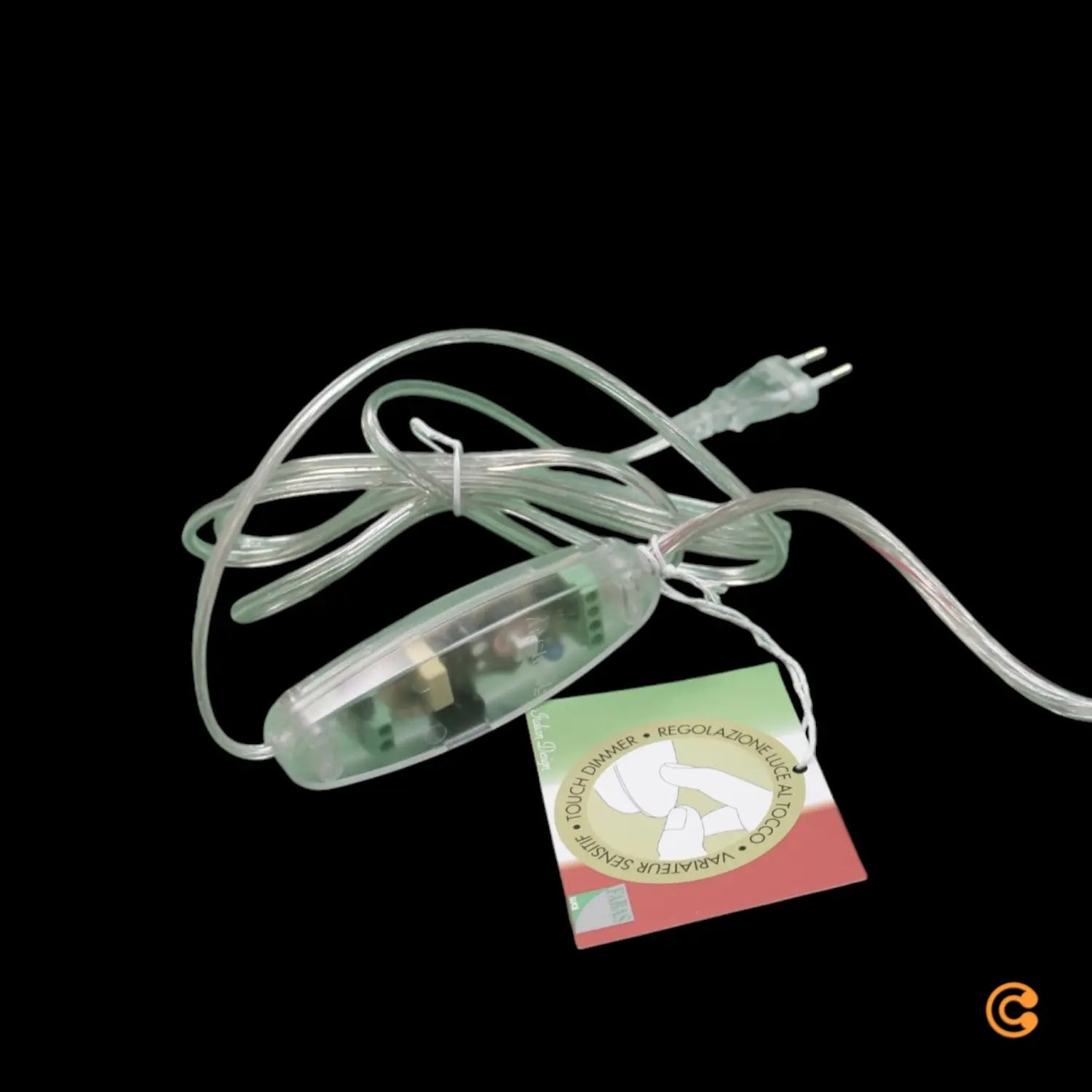 B-Ware Fabas Luce Tischleuchte Tischlampe Morgana Touchdimmer Weiß Nickel Glas Metall - 8019282509448