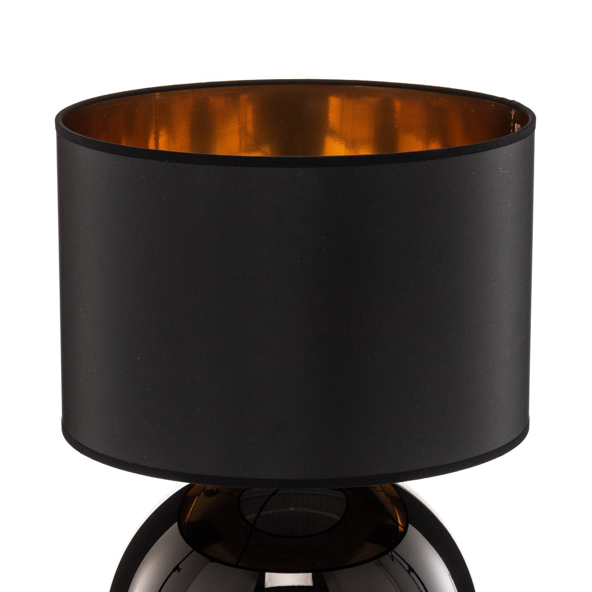 TK Lighting Tischleuchte Palla Ø 36 cm schwarz/gold Lampe Leuchte Leselampe E27 - 5901780550813