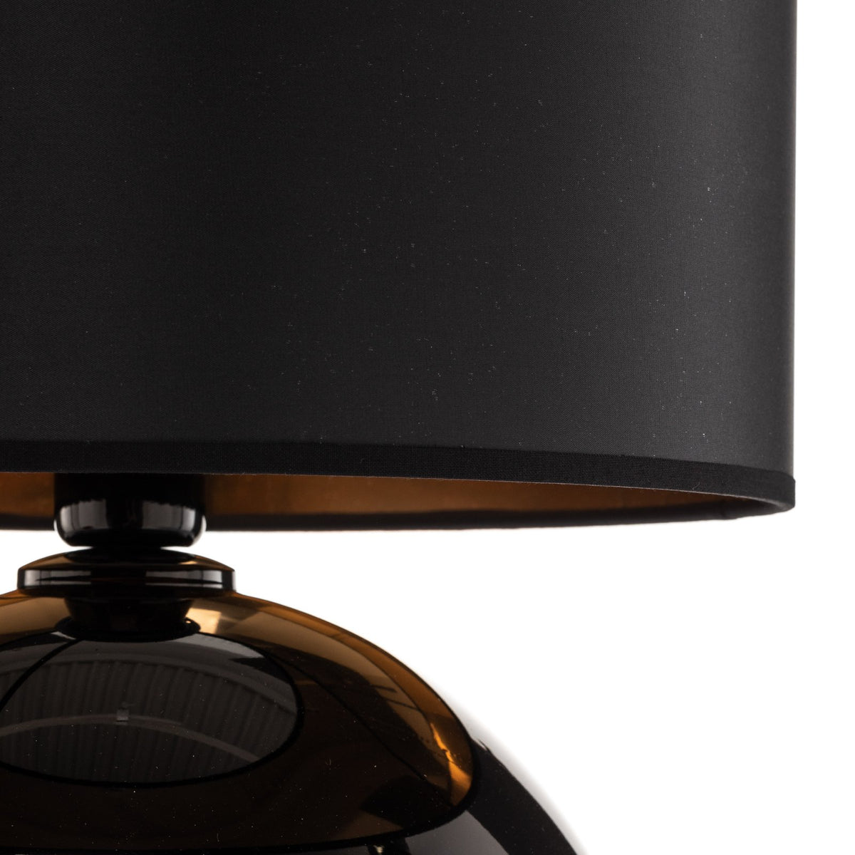 TK Lighting Tischleuchte Palla Ø 36 cm schwarz/gold Lampe Leuchte Leselampe E27 - 5901780550813