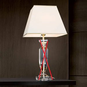 B-Ware Orion Tischlampe Lampe Leuchte Bürolampe Pokal Kristall Gold Siehe Text/Foto