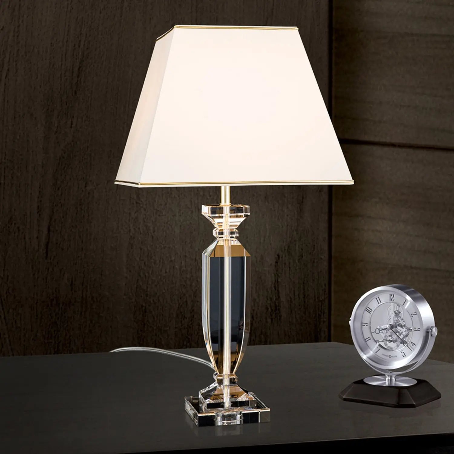 B-Ware Orion Tischlampe Tischlampe Lampe Leuchte Bürolampe Pokal Kristall Gold/Creme - 9003090270453