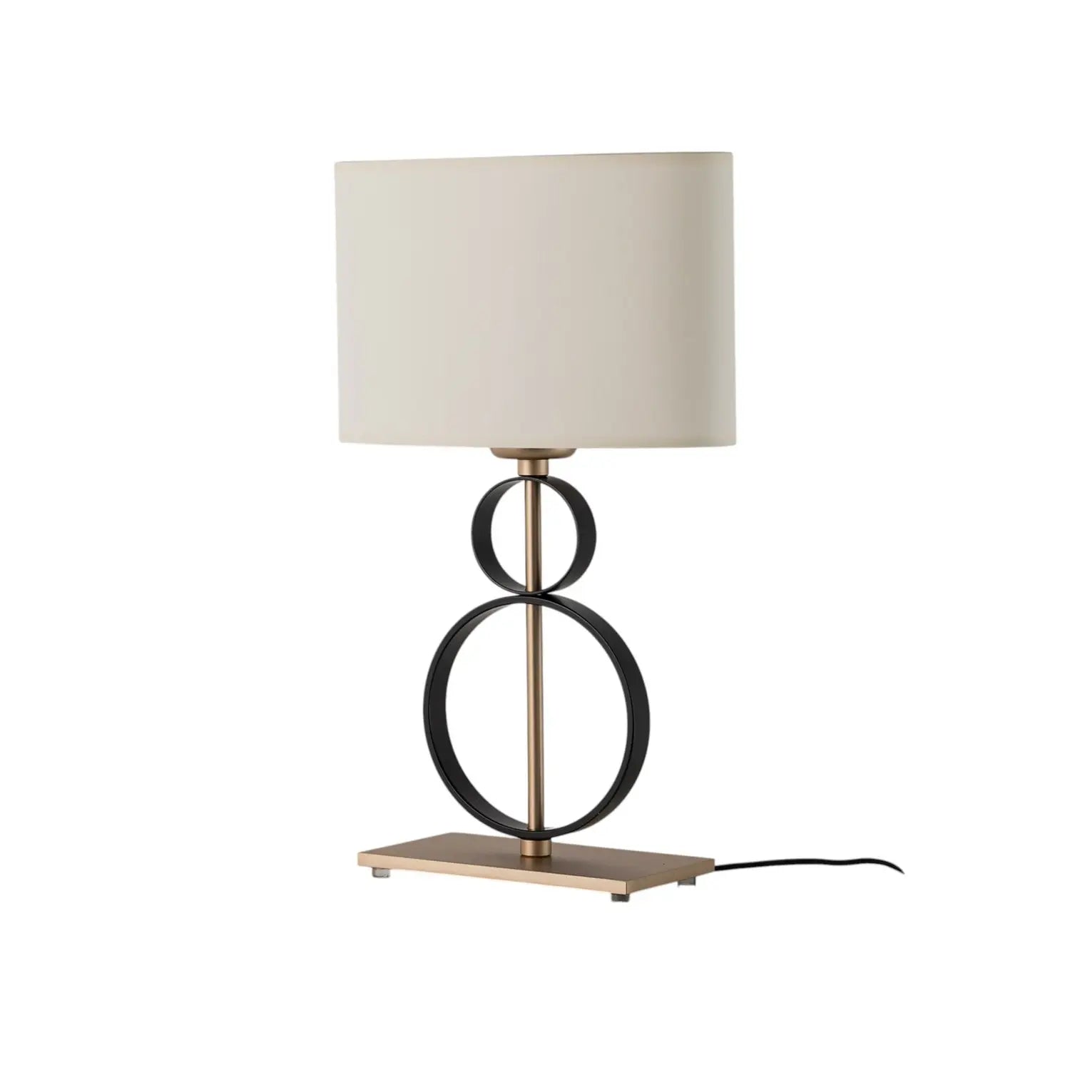 B-Ware Tischleuchte Lampe Priam Schwarz Gold Stahl Schalter 42 Cm E27 Led Leuchte Lampe - 5902553238457