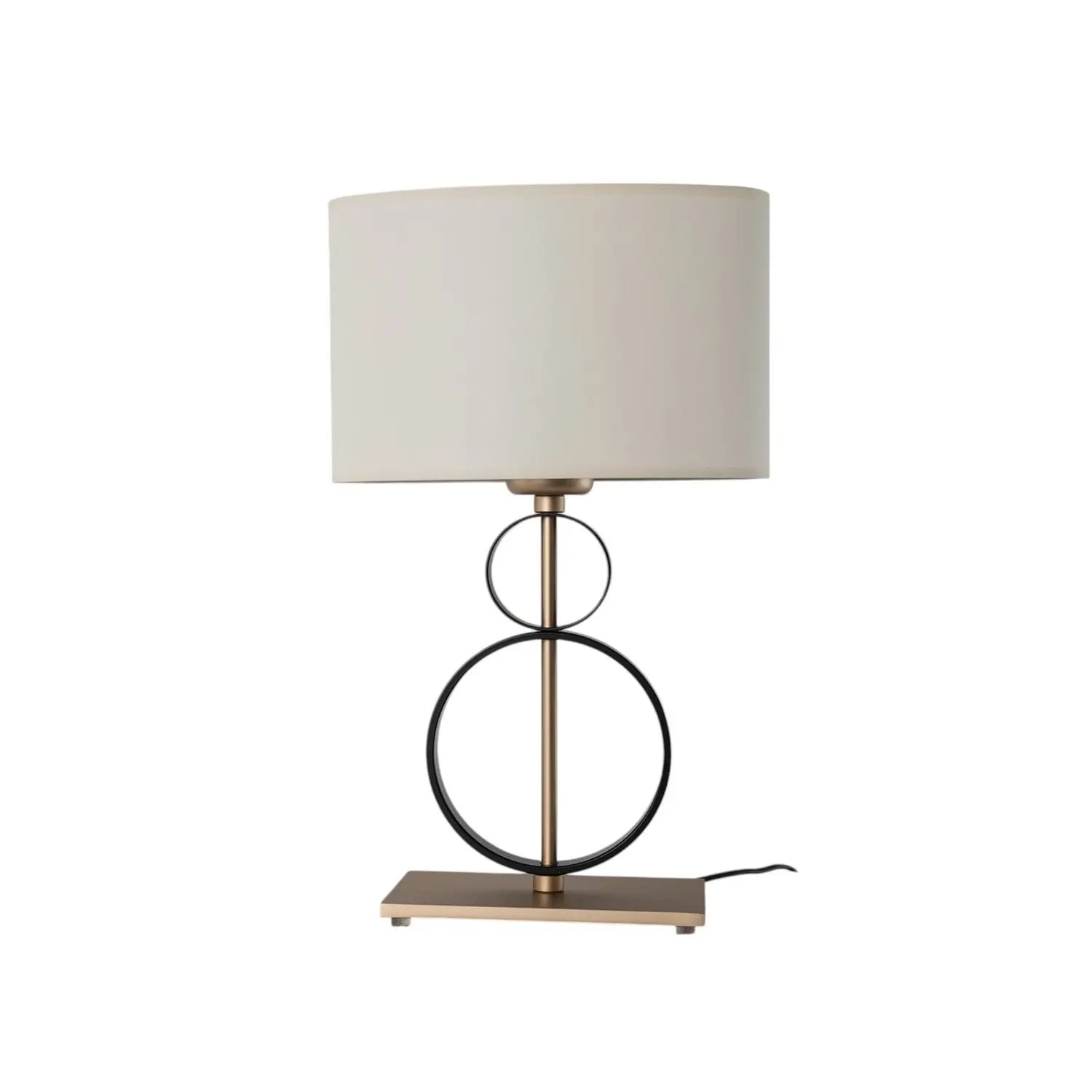 B-Ware Tischleuchte Lampe Priam Schwarz Gold Stahl Schalter 42 Cm E27 Led Leuchte Lampe - 5902553238457
