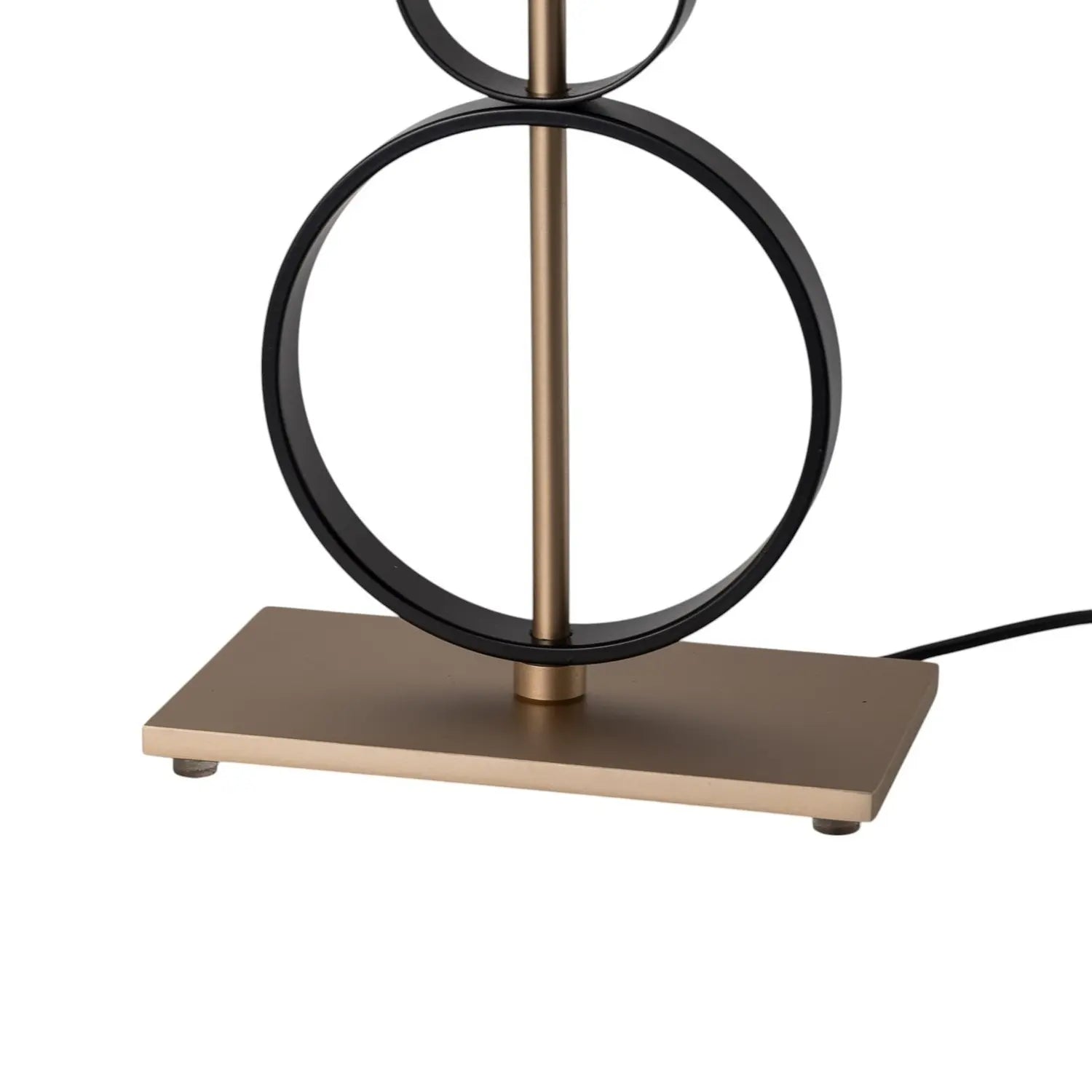 B-Ware Tischleuchte Lampe Priam Schwarz Gold Stahl Schalter 42 Cm E27 Led Leuchte Lampe - 5902553238457