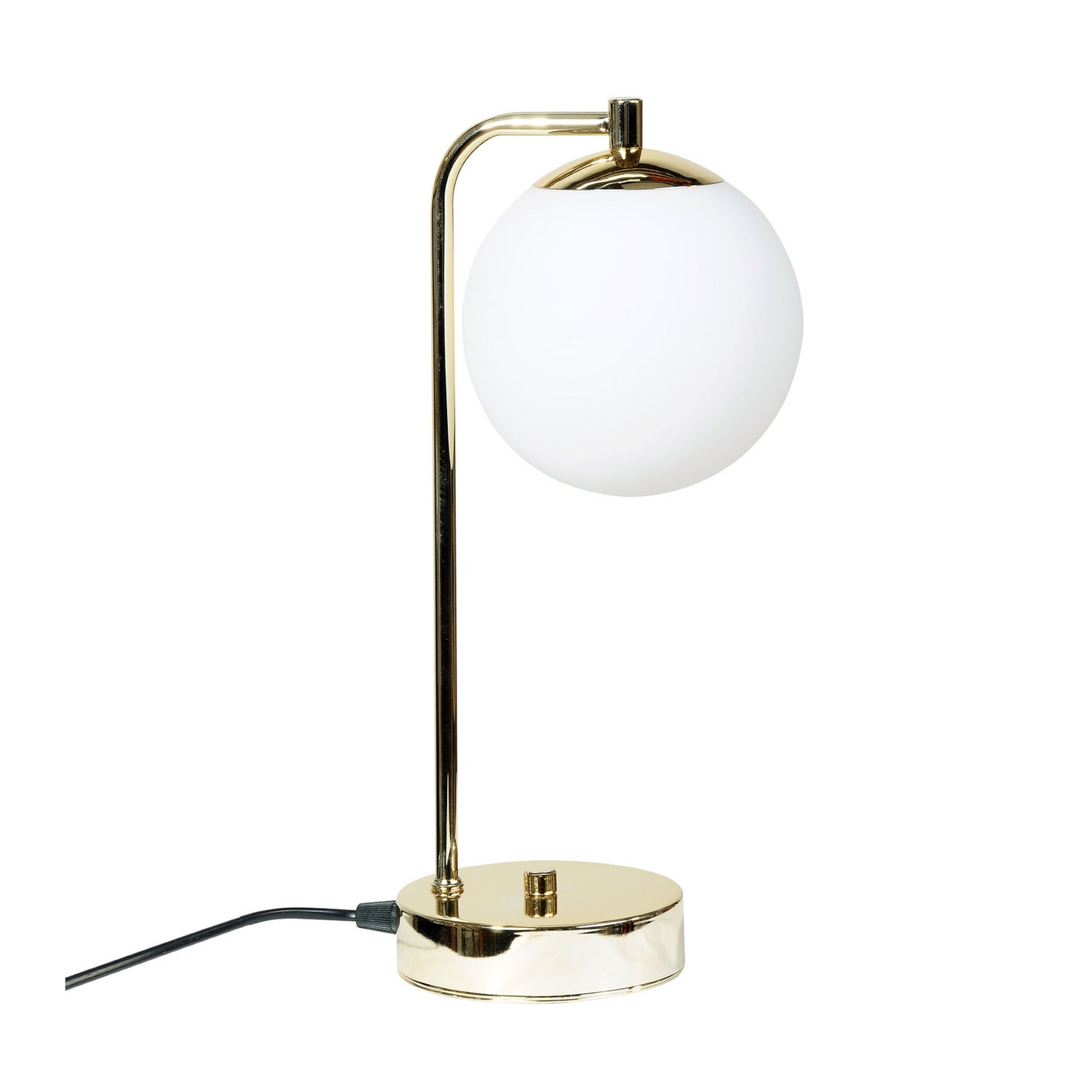 B-Ware Tischleuchte Rico Lampe Glas Metall Gold Weiß 36 Cm E14 Led Schalter Tischlampe - 5905563004715
