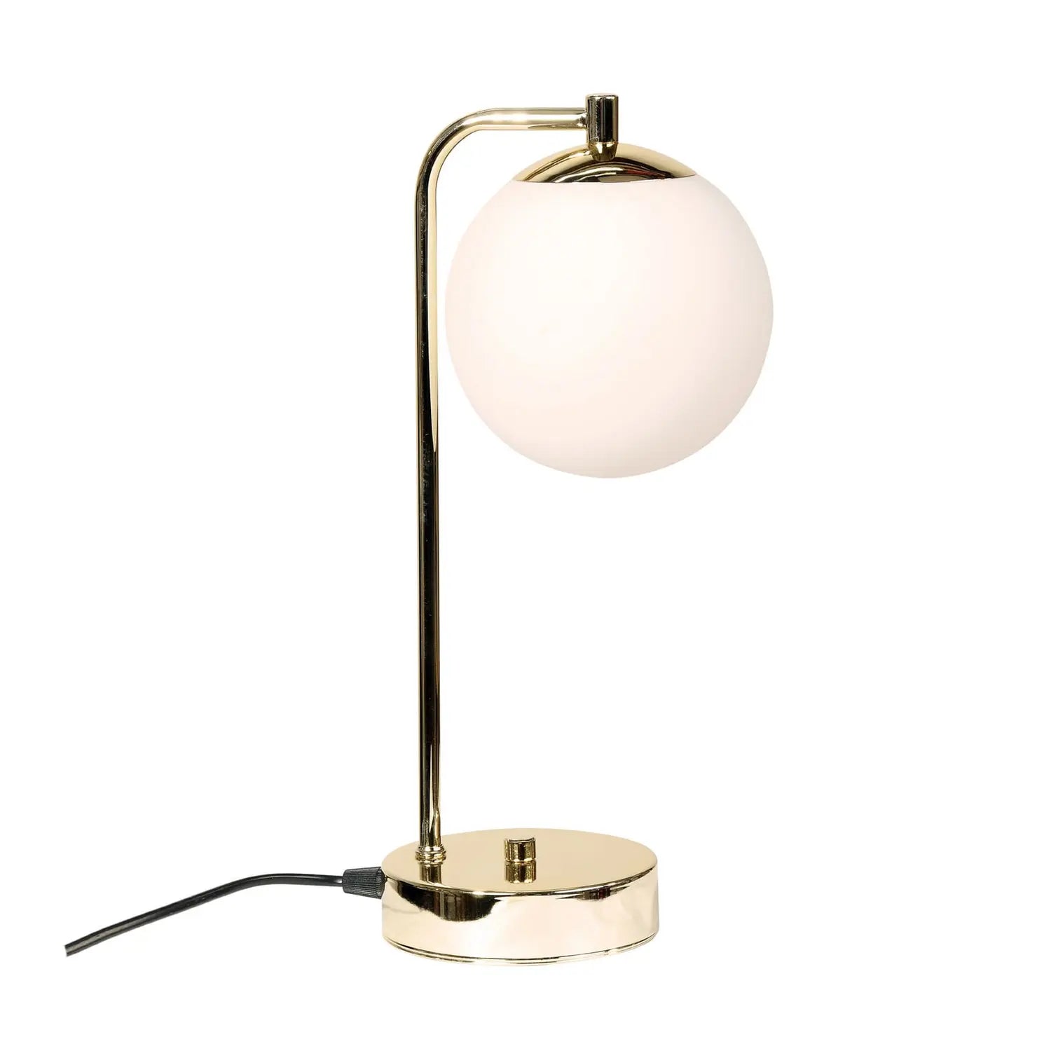 B-Ware Tischleuchte Rico Lampe Glas Metall Gold Weiß 36 Cm E14 Led Schalter Tischlampe - 5905563004715