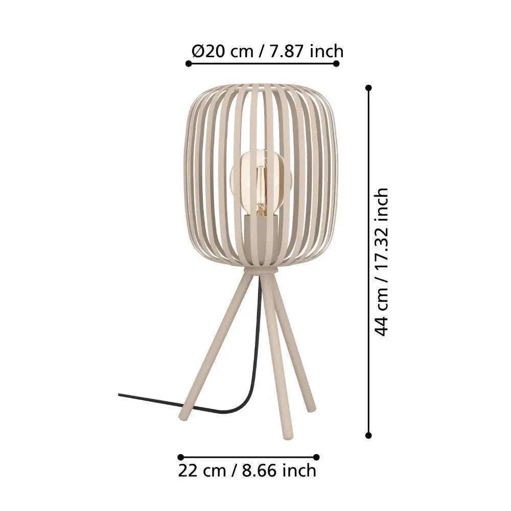 B-Ware Eglo Romazzina Tischleuchte Lampe Schreibtischleuchte ø 200 Mm Sandfarben 1x E27 - 9008606244492