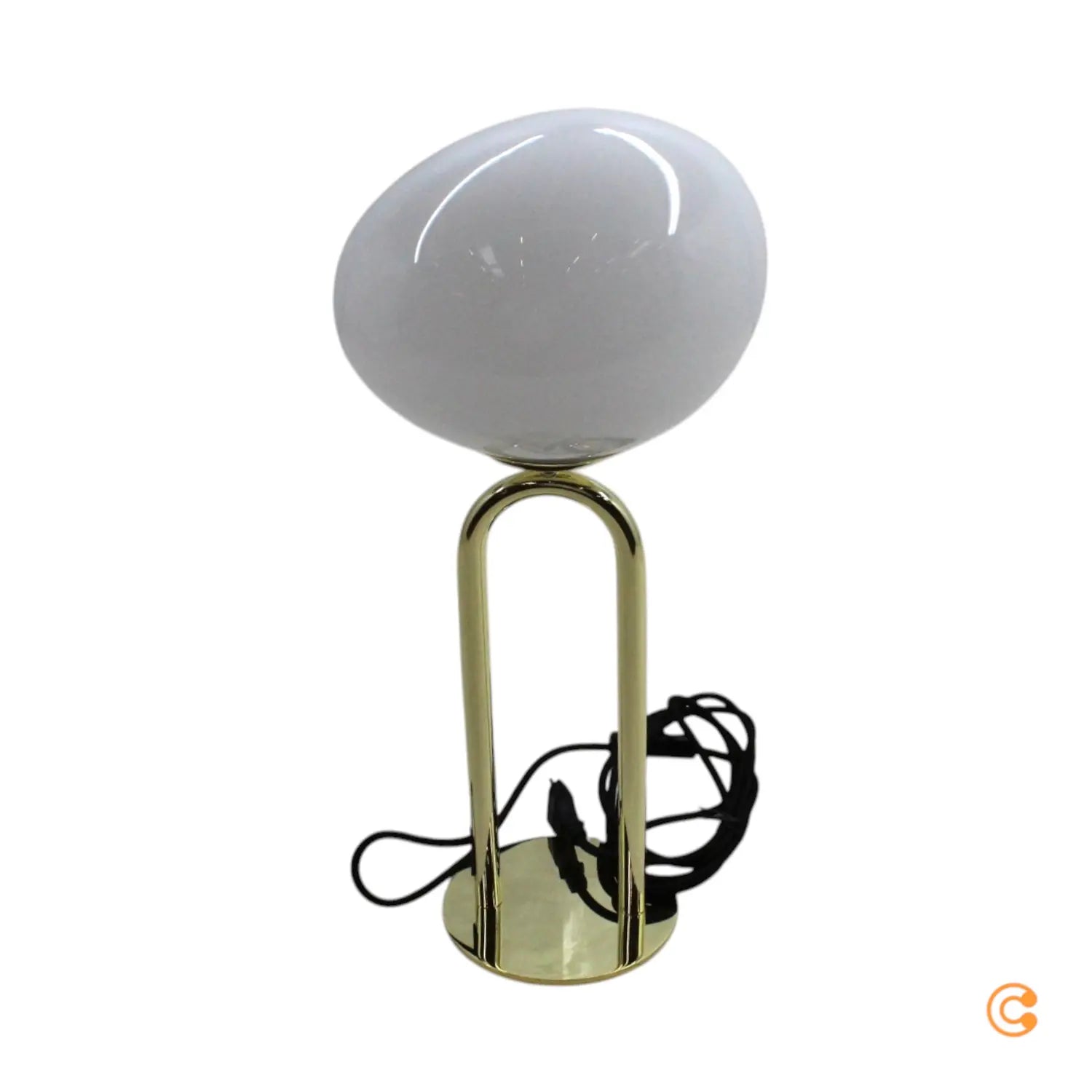 B-Ware Dftp By Nordlux Tischleuchte Lampe Shapes Glas Messing Weiß Schalter E27 Led - 5704924004094