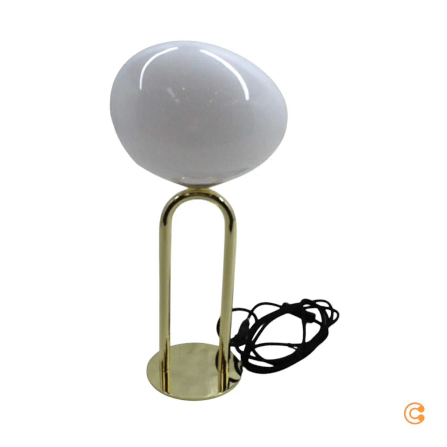 B-Ware Dftp By Nordlux Tischleuchte Lampe Shapes Glas Messing Weiß Schalter E27 Led - 5704924004094