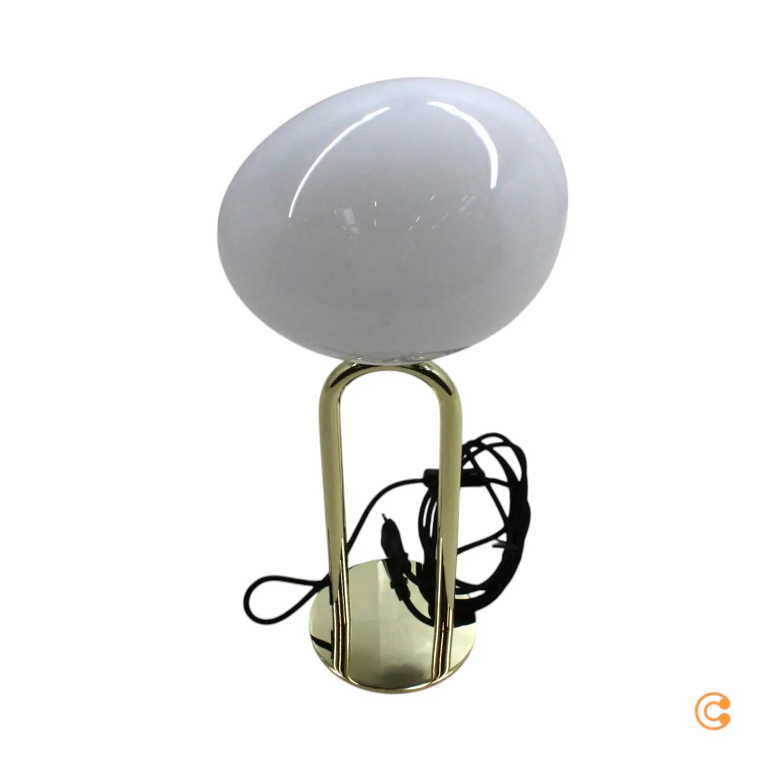 B-Ware Dftp By Nordlux Tischleuchte Lampe Shapes Glas Messing Weiß Schalter E27 Led - 5704924004094