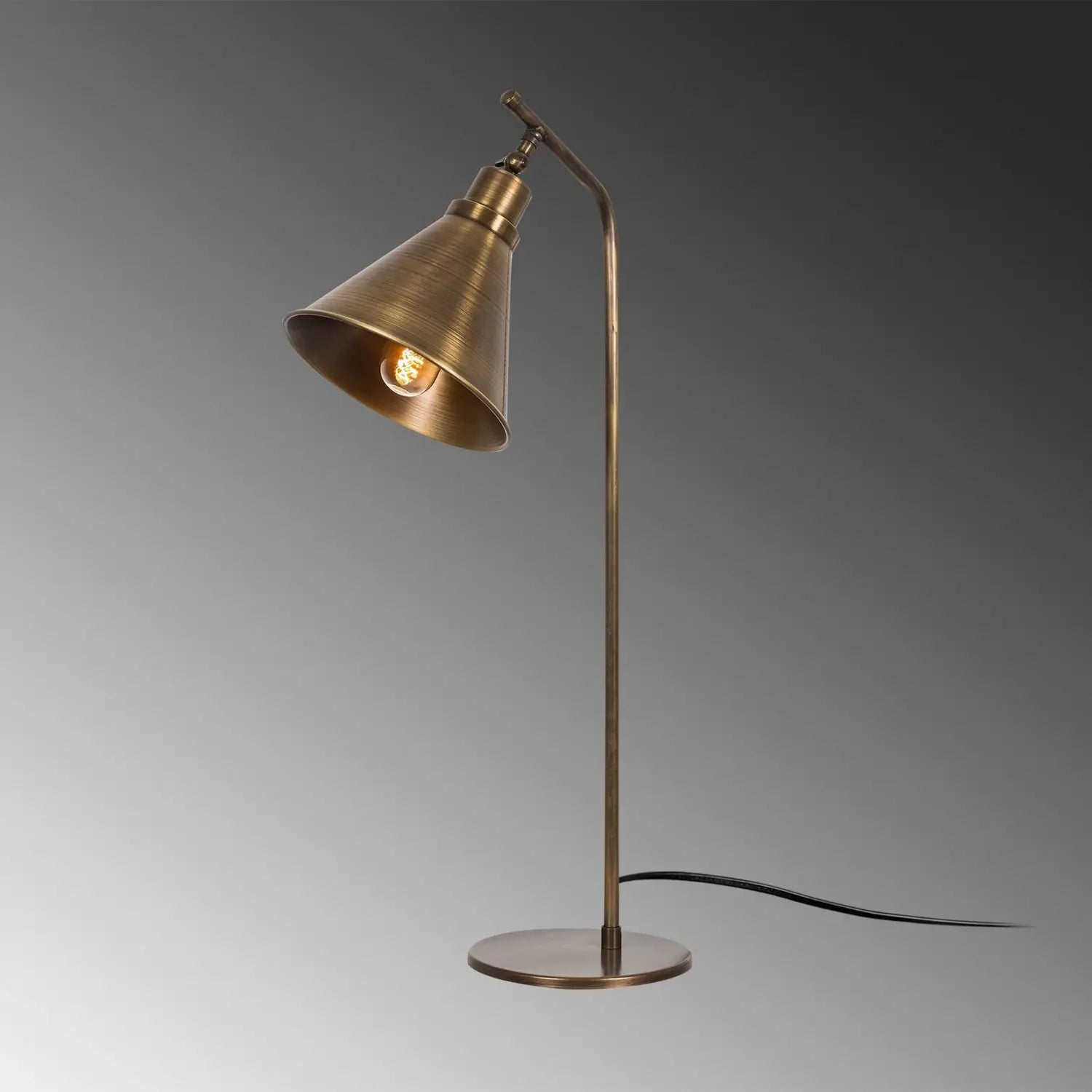 B-Ware Sivani Mr 610 Tischleuchte Tischlampe Metall Gold Antik E27 Wohnzimmer H50cm  - 8681875638226