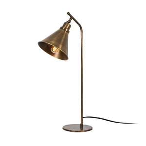 B-Ware Sivani Mr 610 Tischleuchte Tischlampe Metall Gold Antik E27 Wohnzimmer H50cm