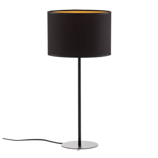 B-Ware Euluna Tischleuchte Soho Deko Schreibtischlampe Zylindrisch 56 Cm Schwarz Gold - 5907565934977