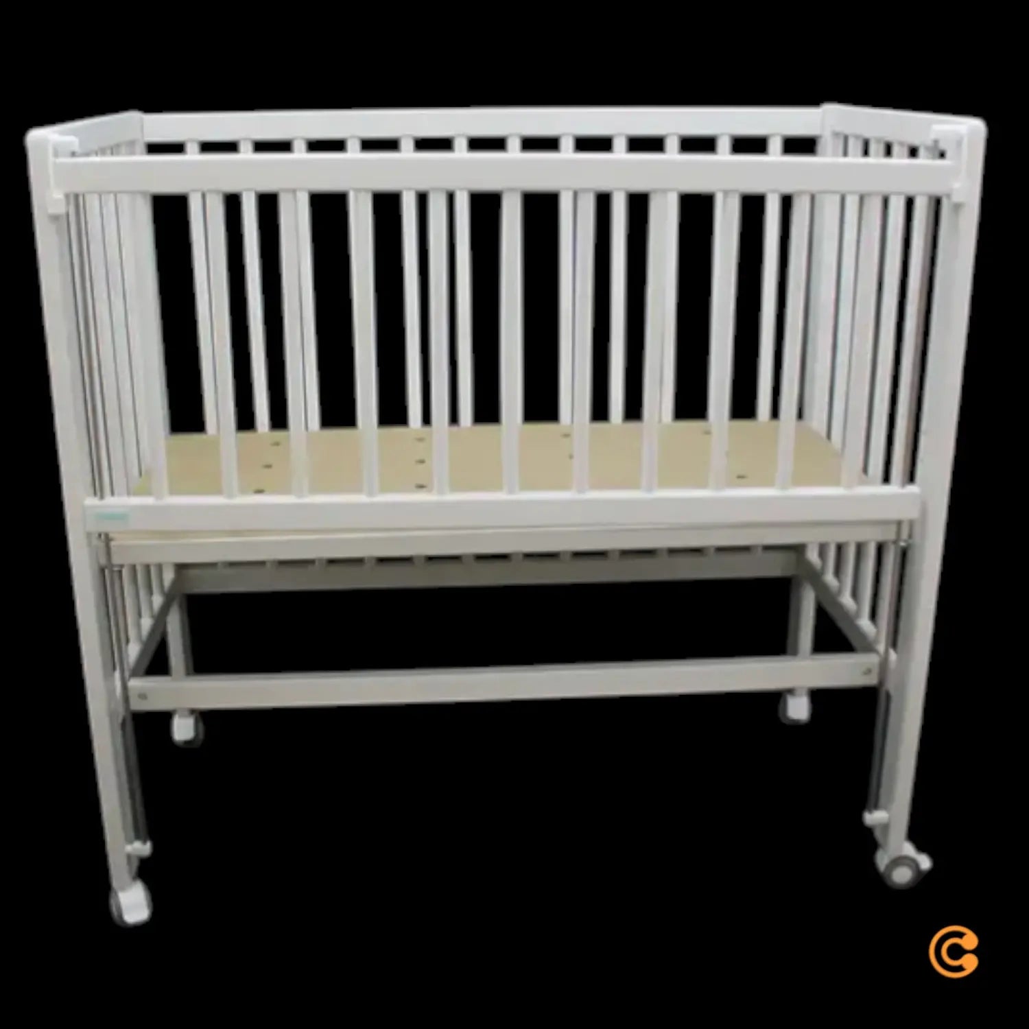 B-Ware Ti Ssi Beistellbett Stubenwagen Sophie Babybett Gitterbett Weiß Buchenholz Rollen - 2000575272213