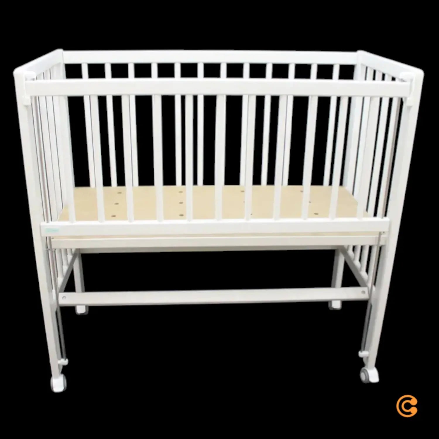 B-Ware Ti Ssi Beistellbett Stubenwagen Sophie Babybett Gitterbett Weiß Buchenholz Rollen - 2000575272213