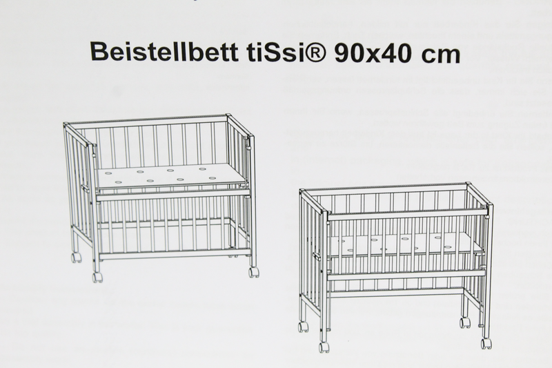 B-Ware Ti Ssi Beistellbett Kinderbett Gitterbett Babybett Bett Bettchen Weiß 40 X 90 Cm - 8438555566207