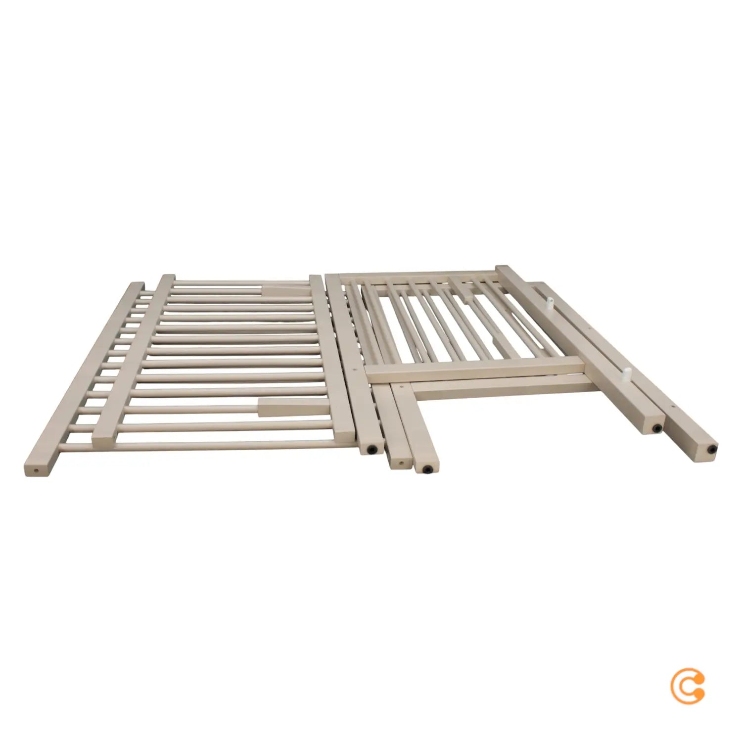 B-Ware Ti Ssi Beistellbett Babybett Maxi Boxspring Bett Buche Beige Kinderbett 50x90110 - 4260657586746