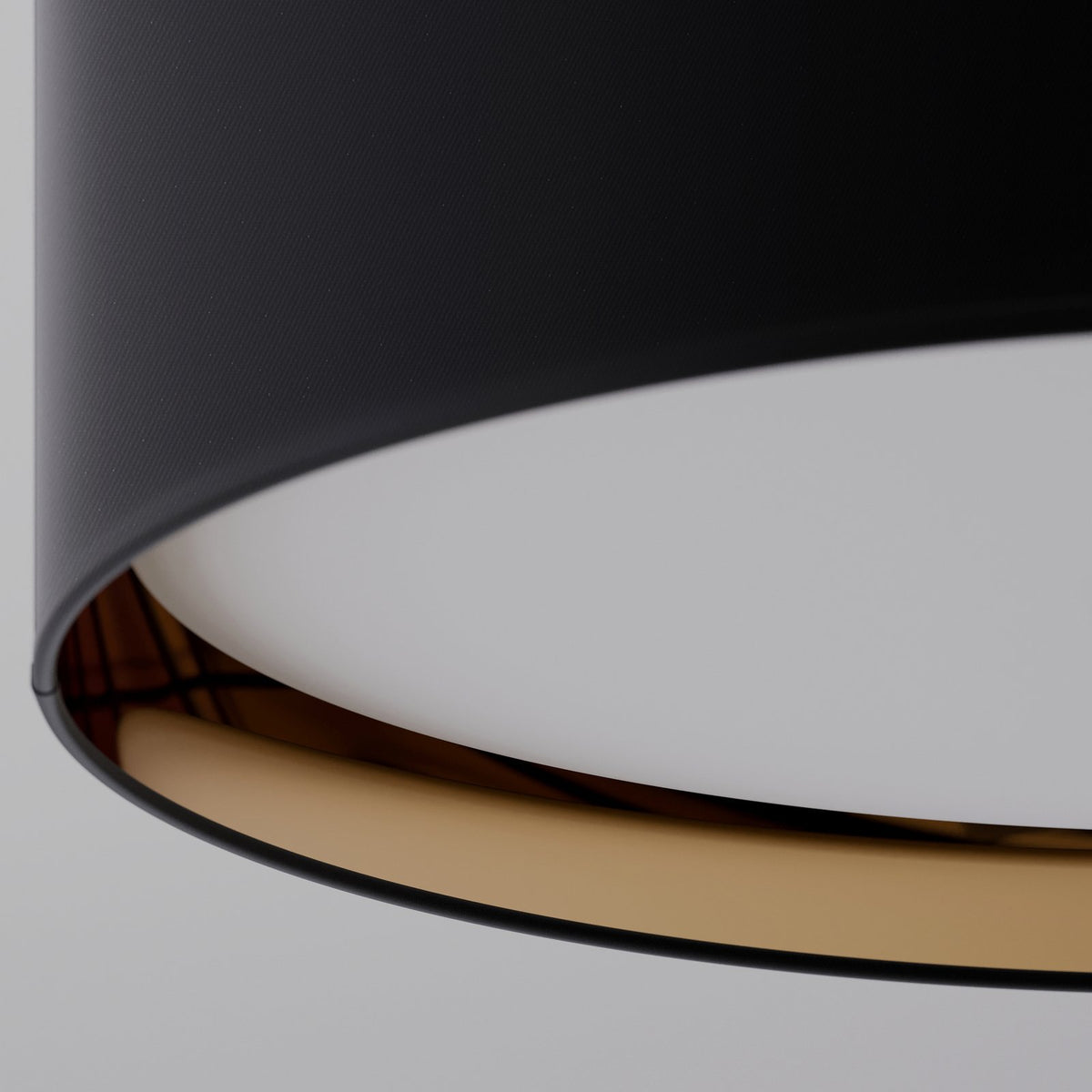 TK Lighting Deckenleuchte Lampe Bilbao schwarz gold runde Leuchte Wohnzimmer - 5901780534325