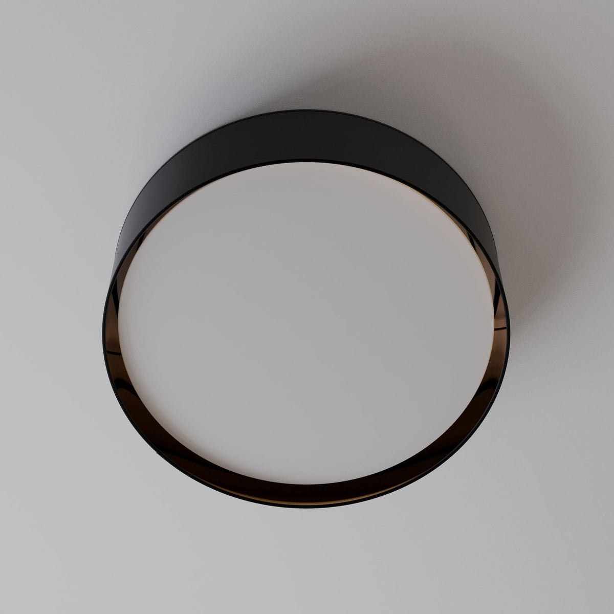 TK Lighting Deckenleuchte Lampe Bilbao schwarz gold runde Leuchte Wohnzimmer - 5901780534325
