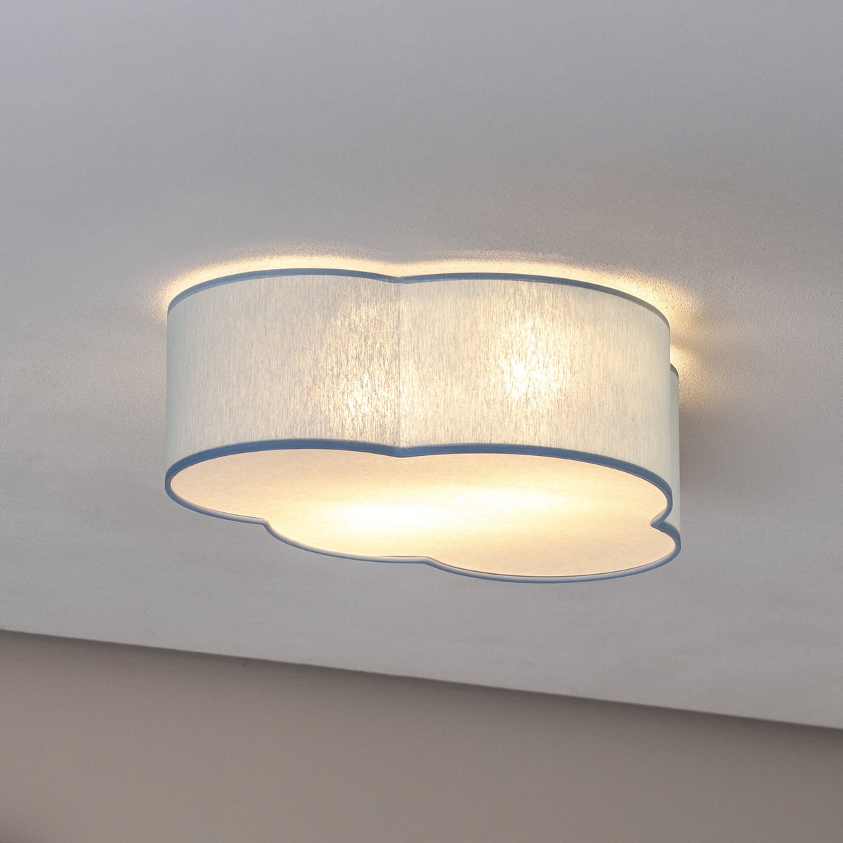 TK Lighting Deckenleuchte Lampe Cloud Wolke Kinderzimmer Textil Blau E27 LED - 5901780560744