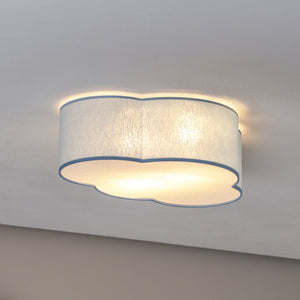 B-Ware TK Lighting Deckenleuchte Lampe Cloud Wolke Kinderzimmer Textil Blau E27 LED