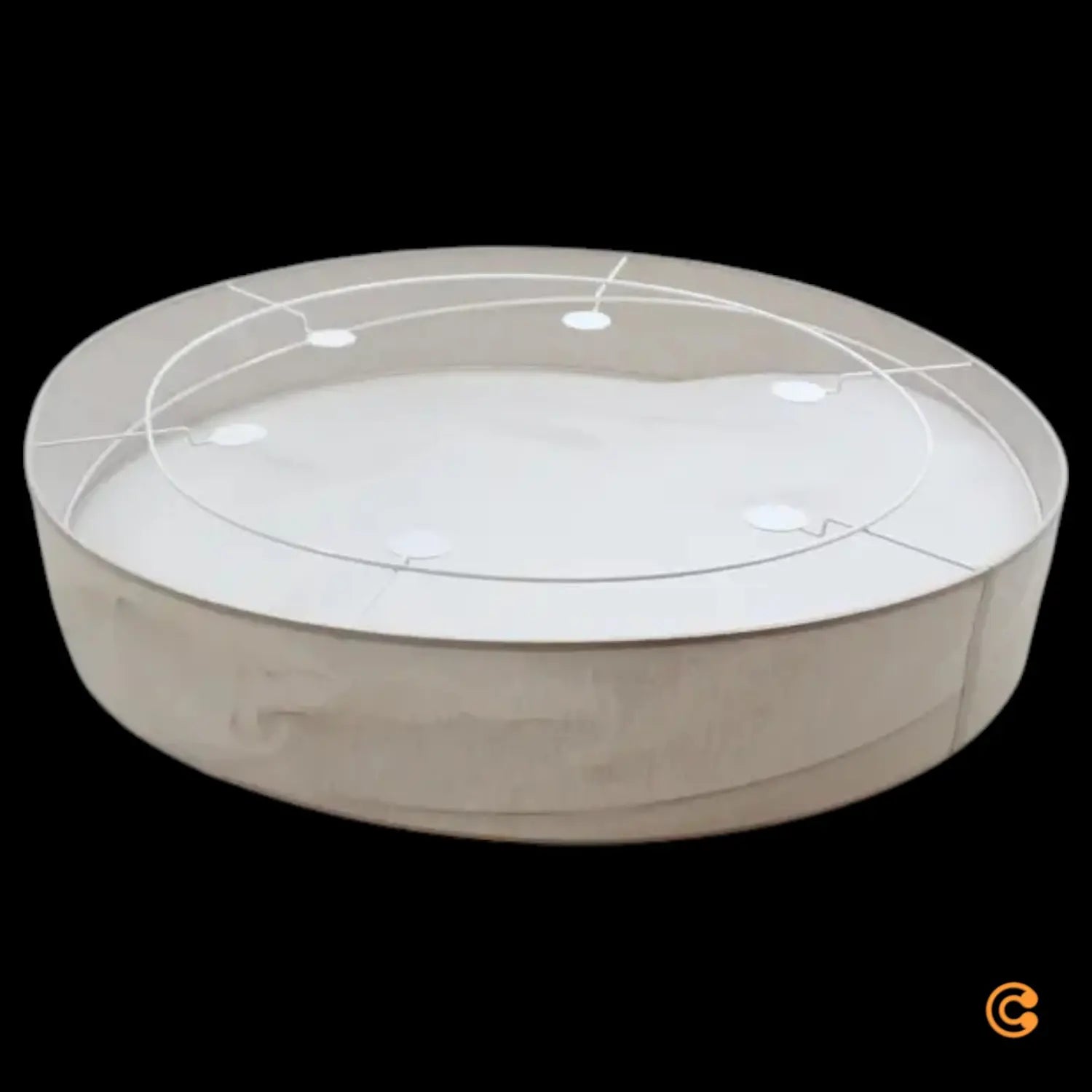 C-Ware Tk Lighting Deckenleuchte Rondo Beige ø 80 Cm Tk Defektware - 11803561088724