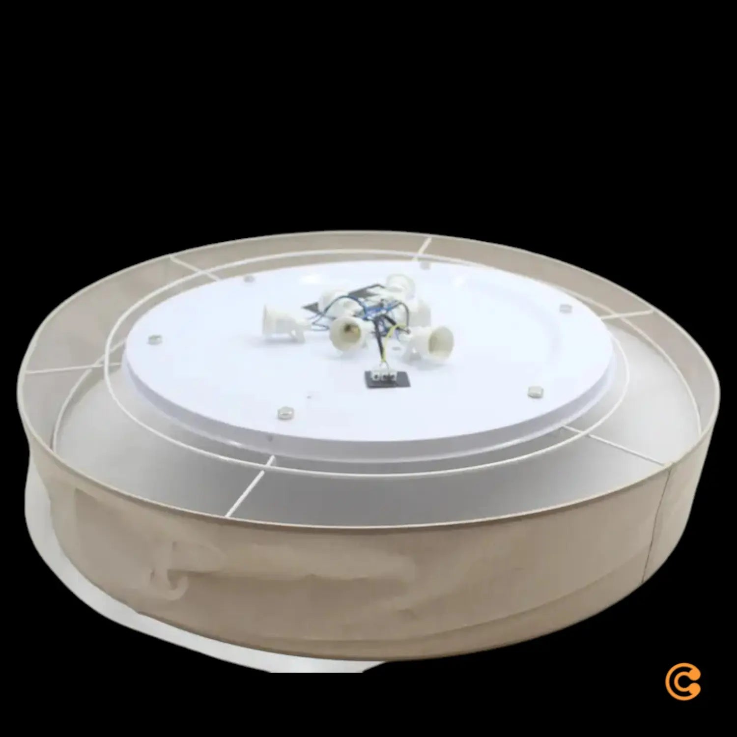 C-Ware Tk Lighting Deckenleuchte Rondo Beige ø 80 Cm Tk Defektware - 11803561088724