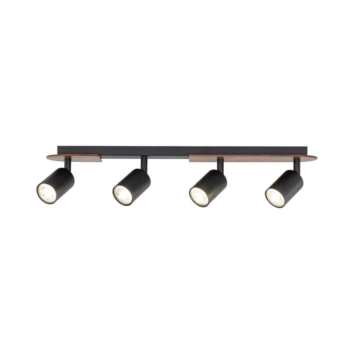 Tk Lighting Cover Wood Deckenspot Leuchte Lampe Nussbaum Vierflammig Gu10 Lampe B-Ware - 5901780568818