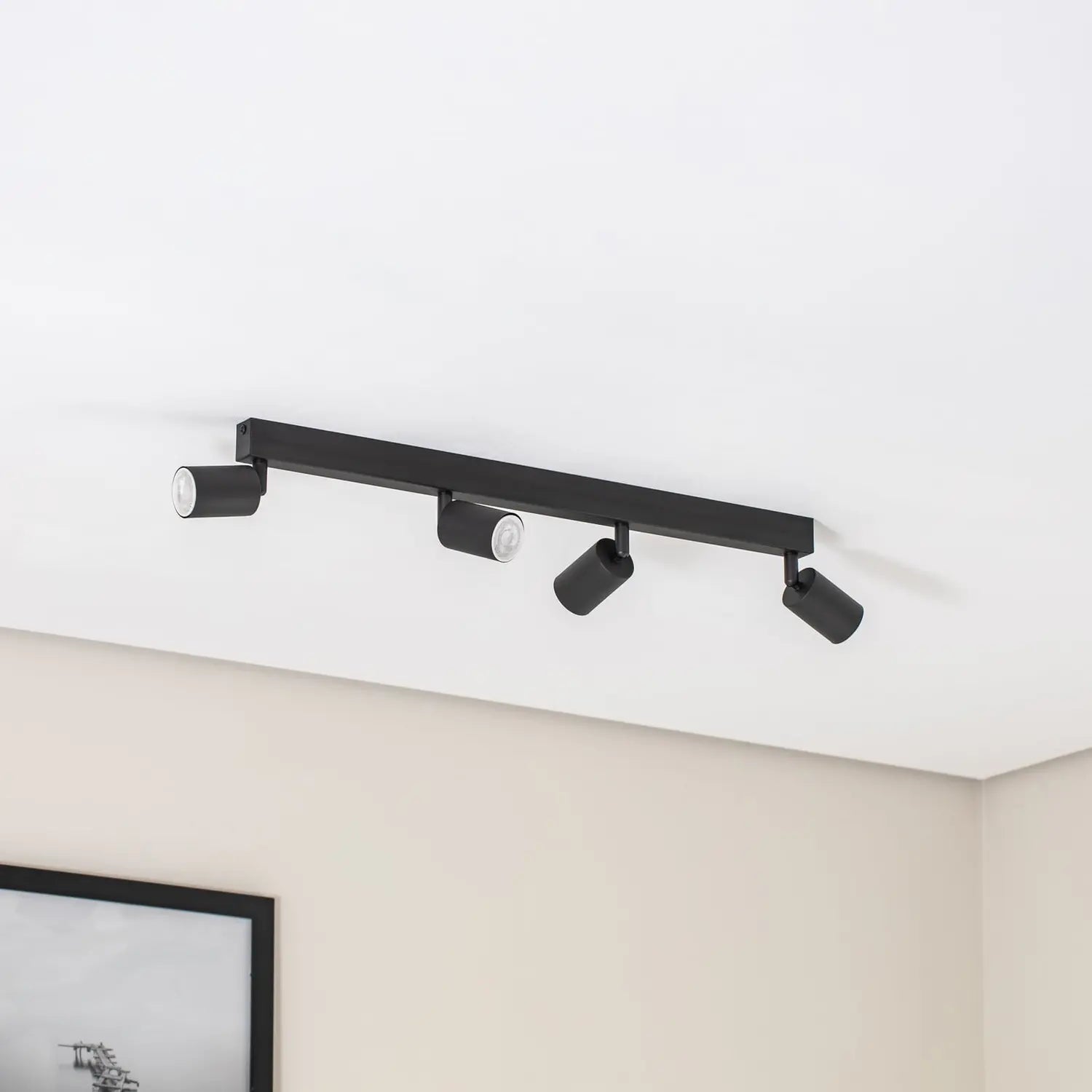 B-Ware Tk Lighting Strahler Top Deckenleuchte Spot Schwarz Schwenkbar Gu10 Led 83 Cm - 5901780561772