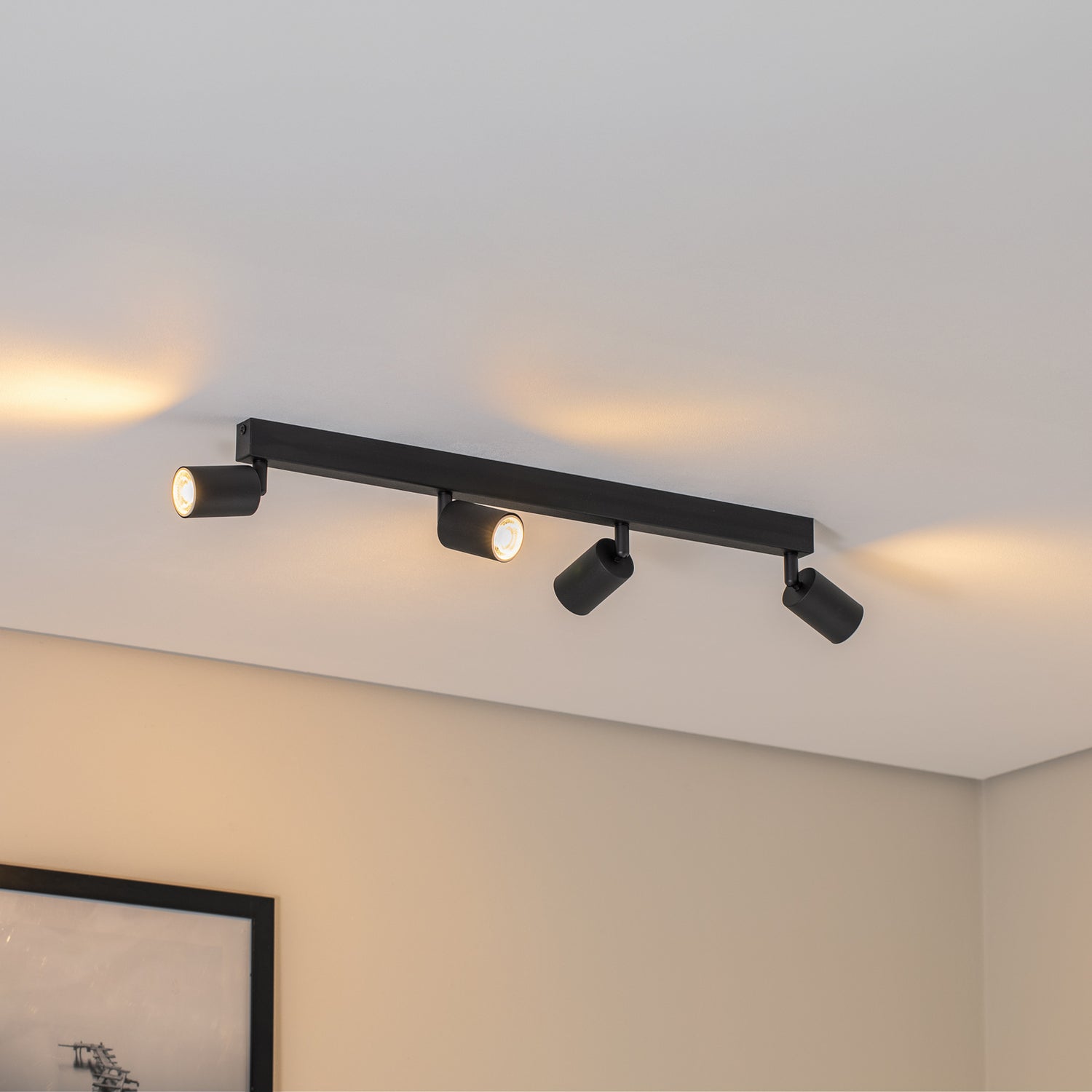 B-Ware Tk Lighting Strahler Top Deckenleuchte Spot Schwarz Schwenkbar Gu10 Led 83 Cm - 5901780561772