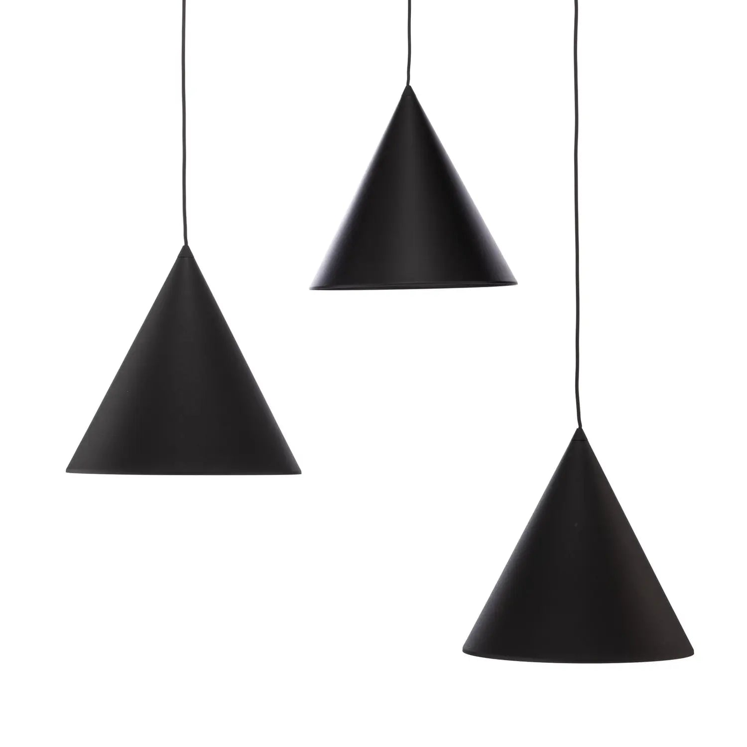 B-Ware Tk Lighting Pendelleuchte Hängelampe Cono Stahl Schwarz Matt 3 Flg Siehe Text - 5901780566296