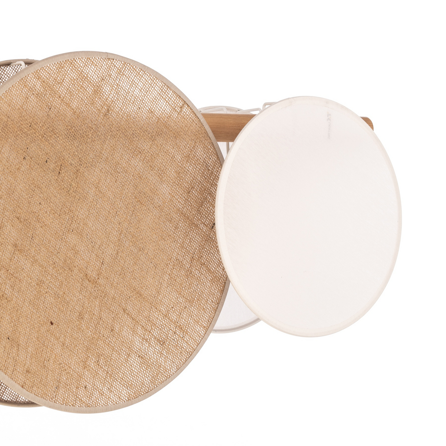 B-Ware Tk Lighting Hängelampe Pendelleuchte Pulse Juteschirme Naturbraun Weiß 5 Flg