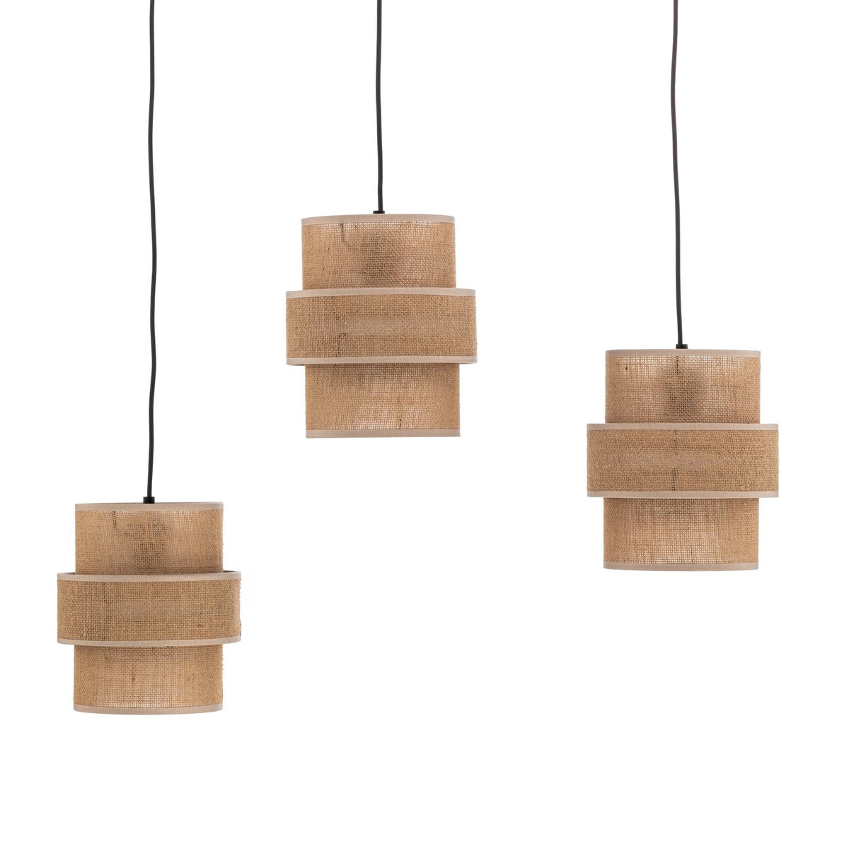 TK Lighting Hängeleuchte Pendelleuchte Calisto Jute 3-flammig SIEHE TEXT/FOTO - 5901780554033