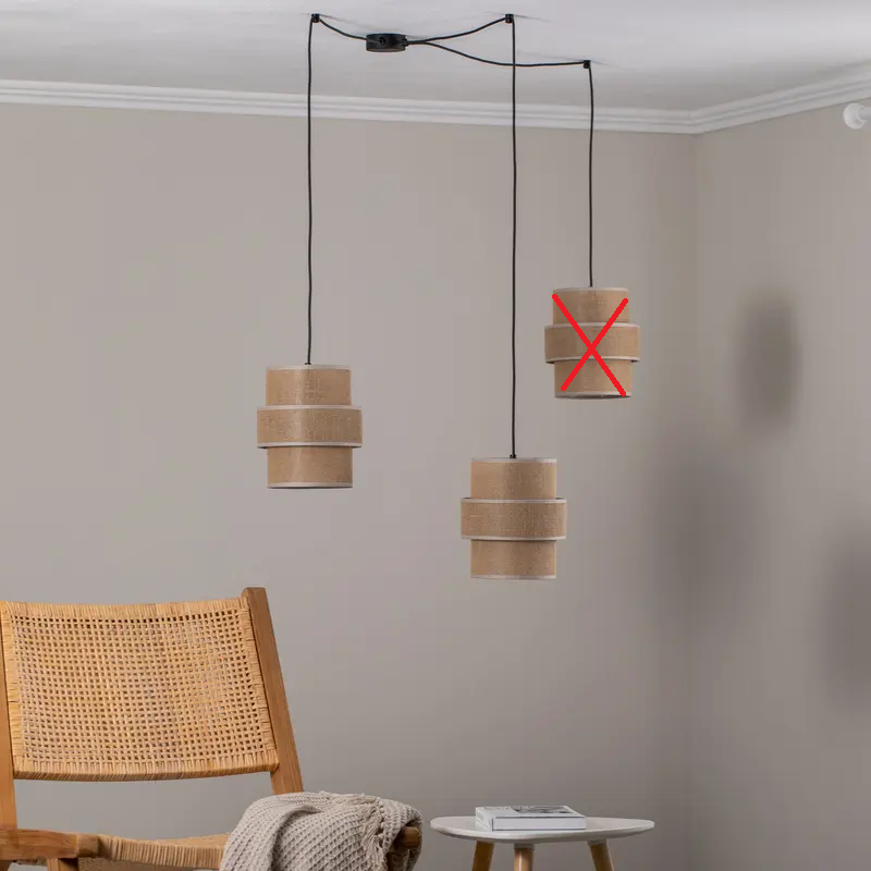 TK Lighting Hängeleuchte Pendelleuchte Calisto Jute naturbraun SIEHE TEXT/FOTO - 5901780554033