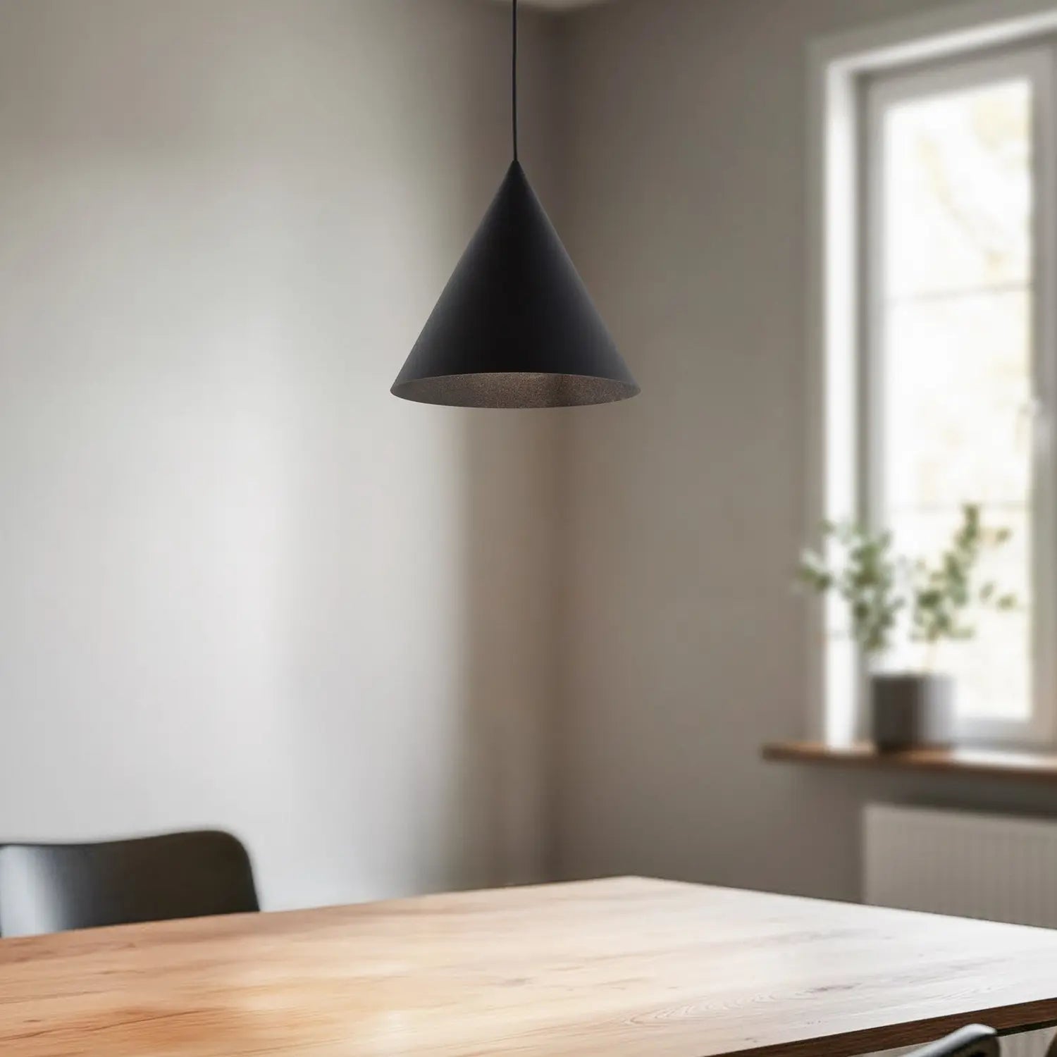 B-Ware Tk Lighting Hängeleuchte Pendelleuchte Cono Lampe Schwarz Einflammig 25 Cm - 5901780566302