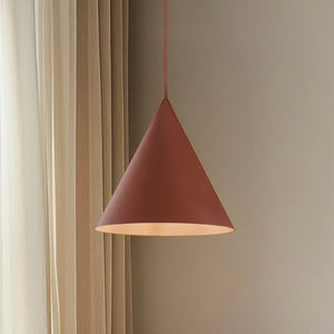 B-Ware Tk Lighting Hängeleuchte Pendelleuchte Cono Ziegelrot Einflammig 25 Cm