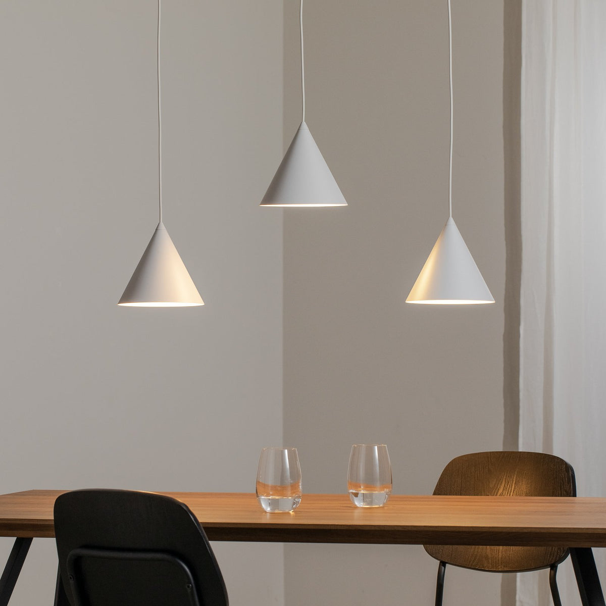 TK Lighting Hängeleuchte Pendelleuchte Cono LED weiß dreiflammig 75 cm linear - 5906135100118