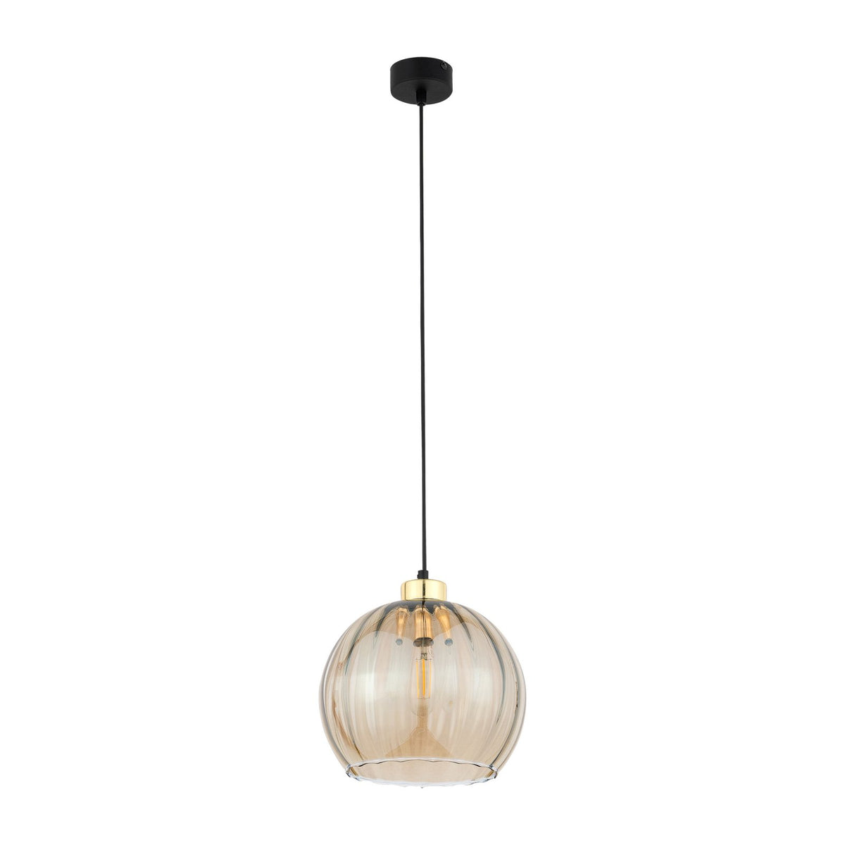 TK Lighting Hängeleuchte Pendelleuchte Lampe amber Glas einflammig Ø 25cm E27 - 5901780546366