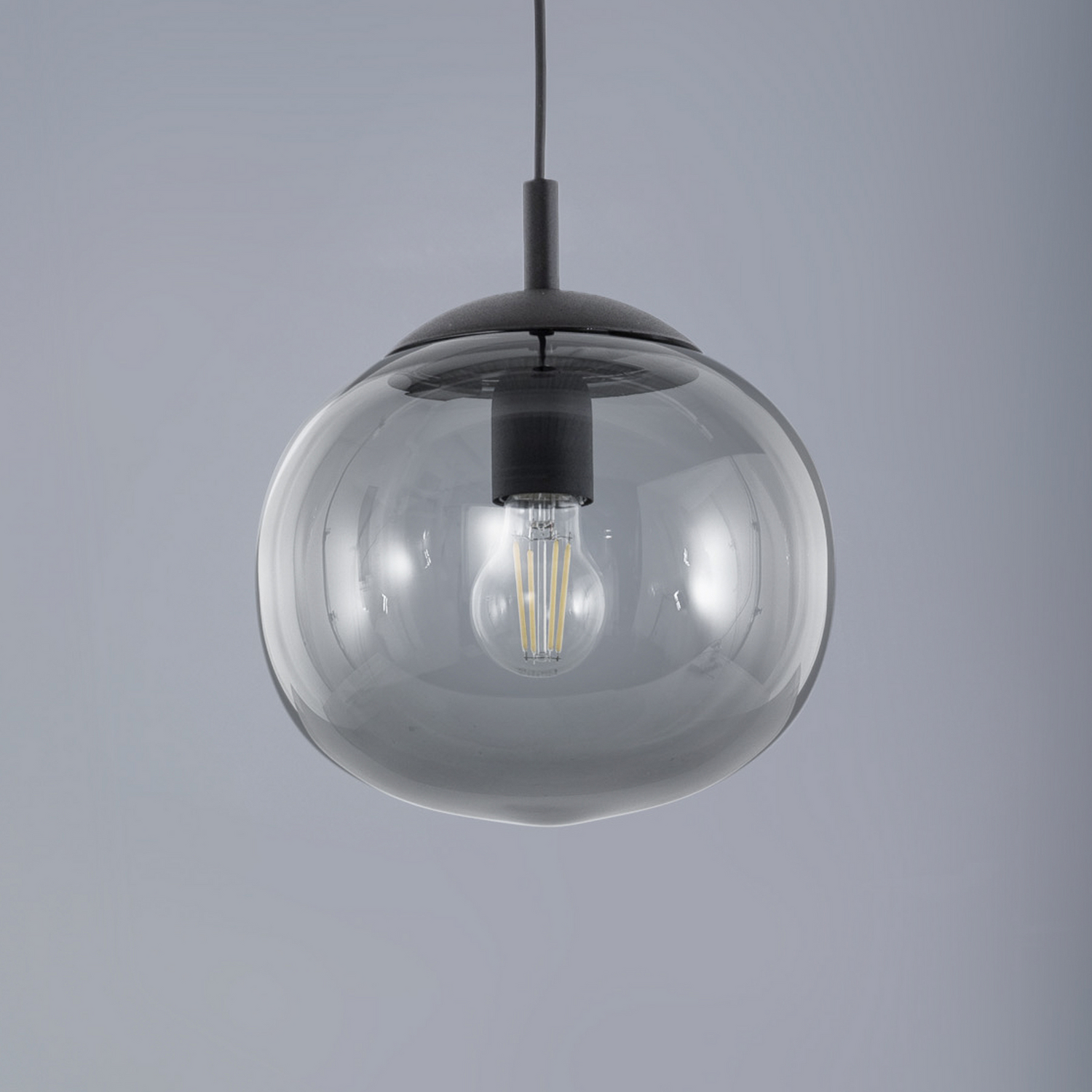 Tk Lighting Hängeleuchte Pendelleuchte Glas Grafitgrau E27 Siehe Text/Foto B-Ware - 5901780558277