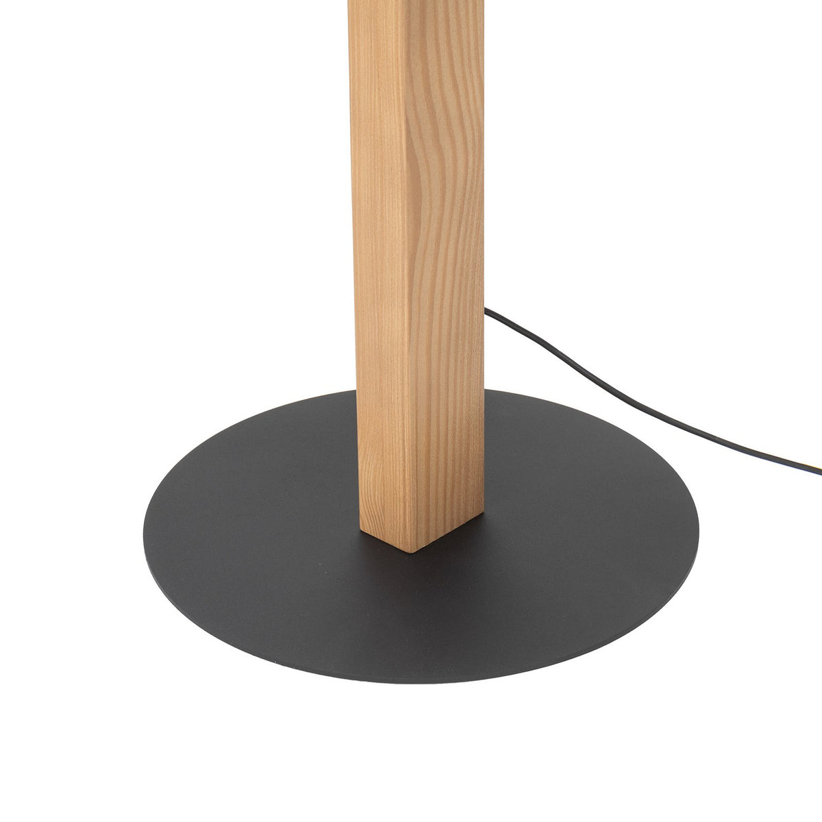 TK Lighting Stehleuchte Standlampe LED Holz Lampe schwarz Metall Touchdimmer Kie - 5901780513917