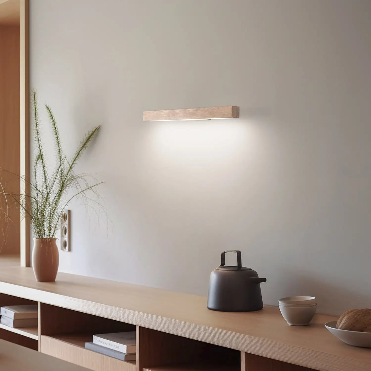 B-Ware Tk Lighting Led Holzwandleuchte Teo Wandlampe Holzleuchte Kiefer 46 Cm 3000 K - 5901780559205