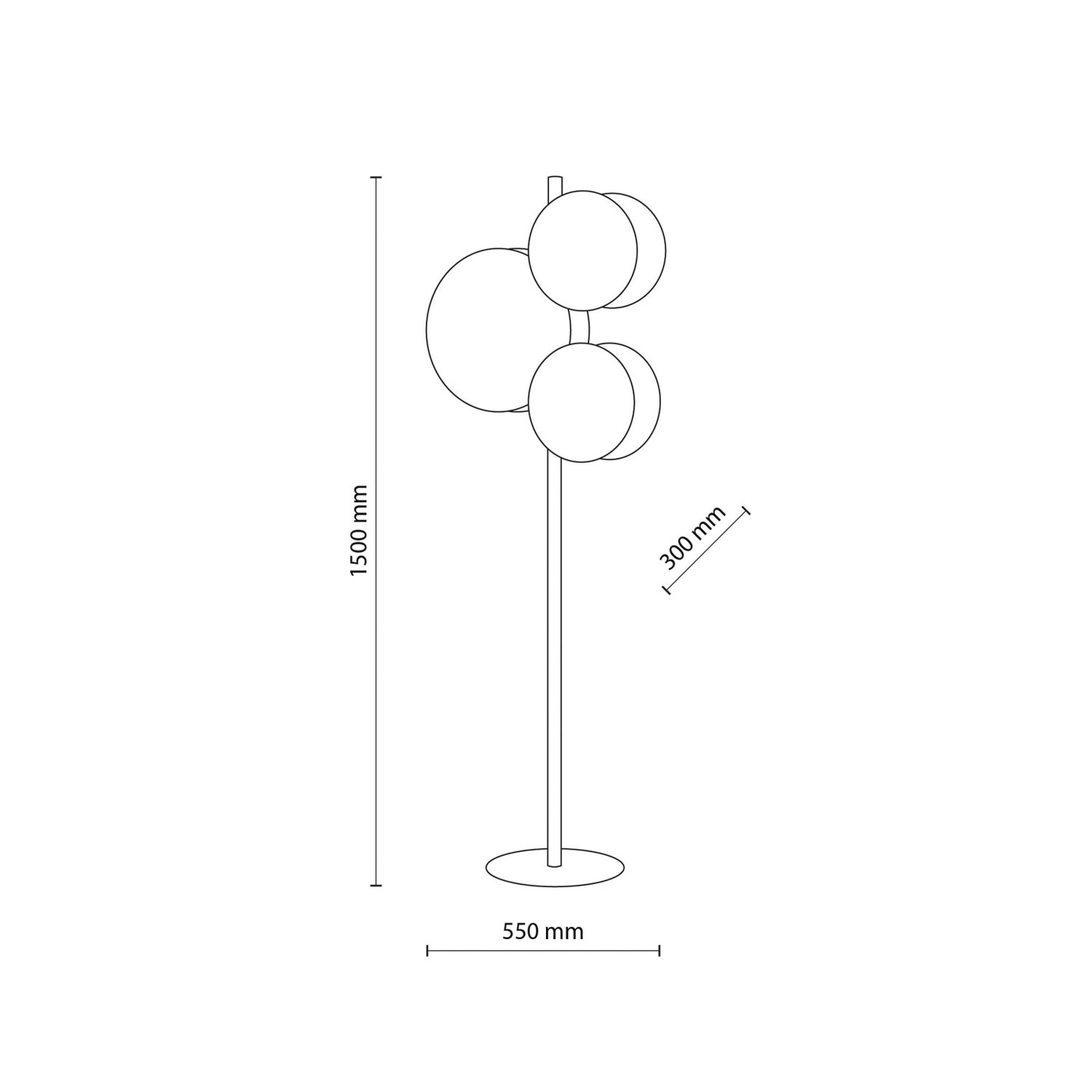 B-Ware Tk Lighting Stehleuchte Lampe Pulse Juteschirme Textil Holz Naturbraun Weiß E27 - 5901780559601