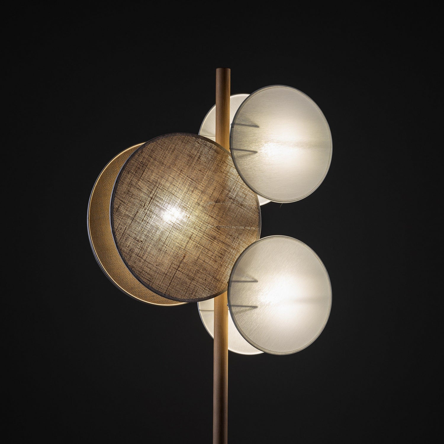 B-Ware Tk Lighting Stehleuchte Lampe Pulse Juteschirme Textil Holz Naturbraun Weiß E27 - 5901780559601