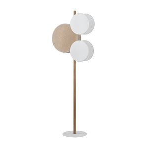 B-Ware Tk Lighting Stehleuchte Lampe Pulse Juteschirme Textil Holz Naturbraun Weiß E27