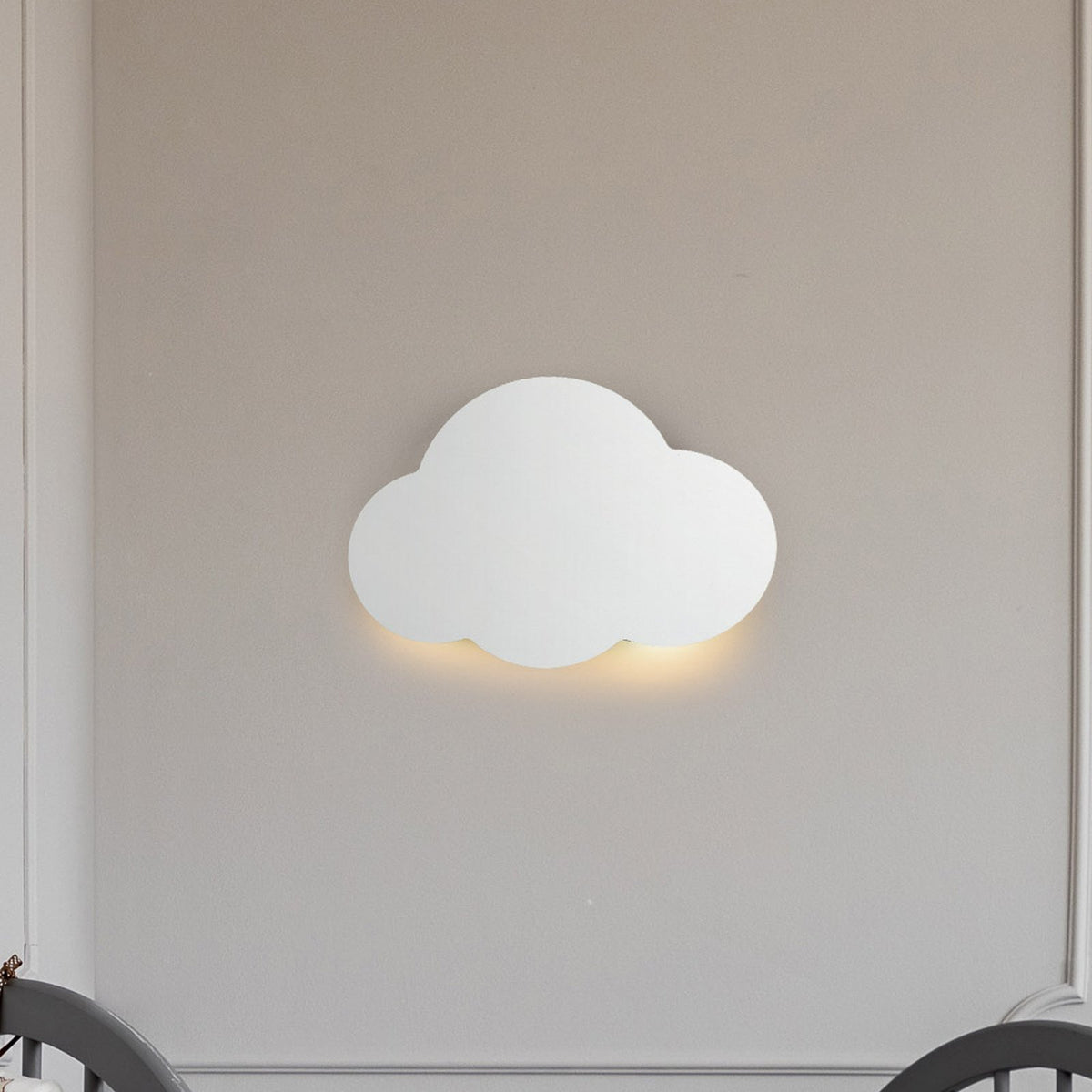 TK Lighting Wandlampe Cloud LED Wandleuchte dimmbar Stahl weiß 38x27cm - 5901780549640